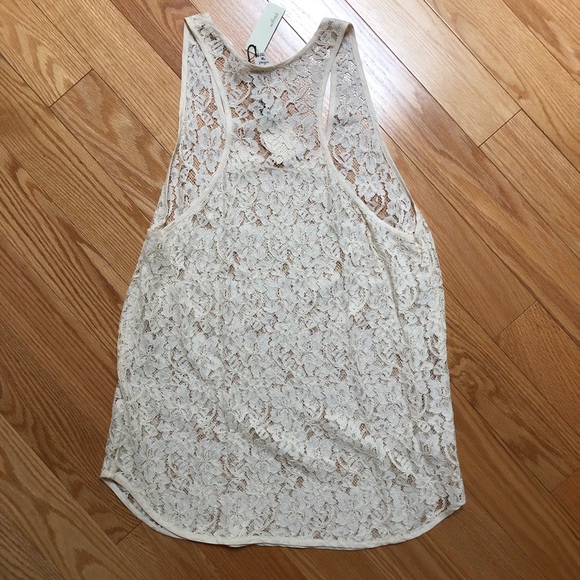 NWT Wilfred by Aritzia Madeline “Lace” Sleeveless Racerback Tank (Size L) - Picture 7 of 7